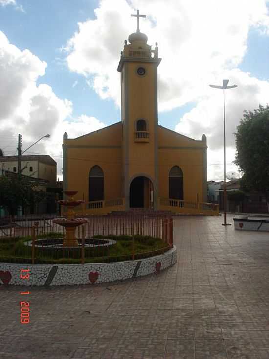 CACIMBA DE DENTRO-PB-PRAA E IGREJA MATRIZ DE SANTO ANTNIO-FOTO:CLEYTON ALEXANDRE - CACIMBA DE DENTRO - PB