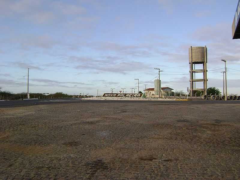 NOVA PALMEIRA-PB-CAIXA DGUA NA ENTRADA DA CIDADE-FOTO:FBIO MACEDO - NOVA PALMEIRA - PB