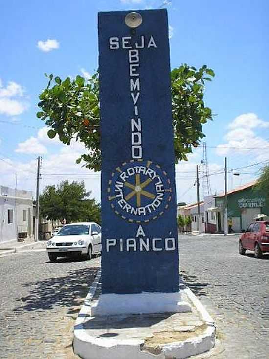 ENTRADA DA CIDADE DE PIANC-PB-FOTO:GUSTAVOFARIAS - PIANC - PB