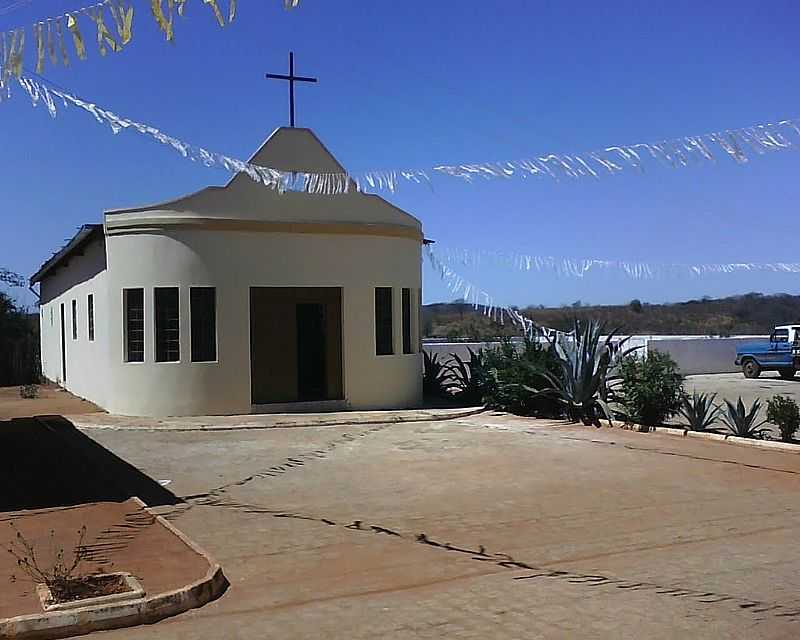 CASA NOVA-BA-IGREJA DO POVOADO DE LAGOA DOS NEGROS-FOTO:ADALBERTO ELETRICISTA - CASA NOVA - BA