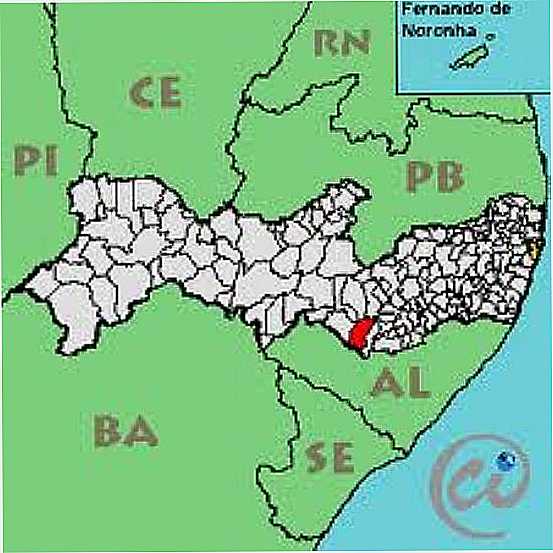 MAPA DE LOCALIZAO-FOTO:CIDADES.COM.BR - GUAS BELAS - PE