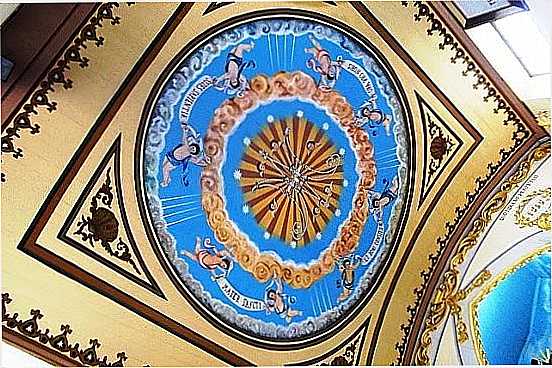 PINTURA NO TETO DA IGREJA DO CONVENTO DE BOM CONSELHO-PE-FOTO:JAMES.PATRIK - BOM CONSELHO - PE