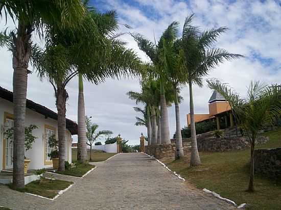 ENTRADA DO HOTEL FAZENDA HIGHLANDER EM GRAVAT-PE-FOTO:ELIO ROCHA - GRAVAT - PE