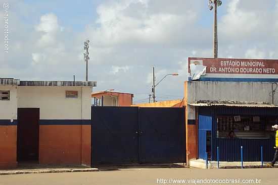 ENTRADA DO ESTDIO MUNICIPAL DR.ANTNIO DOURADO NETO EM IPOJUCA-PE-FOTO:SERGIO FALCETTI - IPOJUCA - PE