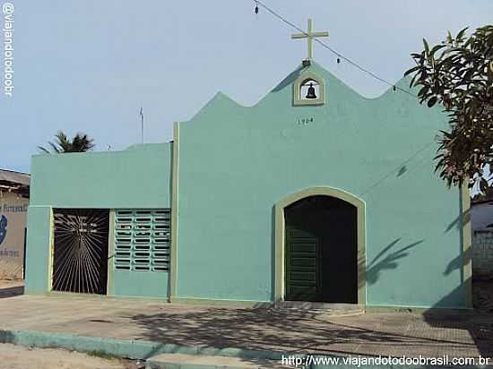 IGREJA DE SO SEBASTIO NA PRAIA DO SOSSEGO EM ILHA DE ITAMARAC-PE-FOTO:SERGIO FALCETTI - ITAMARAC - PE