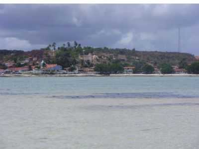 VISTA DO CORAL PARA A PRAIA DE PONTAS DE PEDRA , POR ROSE - PONTA DE PEDRAS - PE