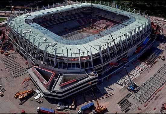 VISO GERAL, SEMI PRONTA, DA ARENA DA COPA EM SO LOURENO DA MATA-PE - SO LOURENO DA MATA - PE
