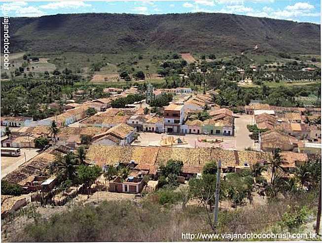 VISTA DE SERRA BRANCA ,FOTO TIRADA DO MONTE SANTO., POR PAULO RAMON DELMONDES - SERRA BRANCA - PE