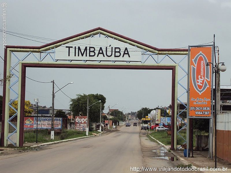 TIMBABA-PE-PRTICO DE ENTRADA DA CIDADE-FOTO:SERGIO FALCETTI - TIMBABA - PE