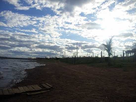 ENTARDECER NA BARRAGEM ESTREITO EM FRANCISCO MACEDO-PI-FOTO:THIAGO DOS PASSOS - FRANCISCO MACEDO - PI