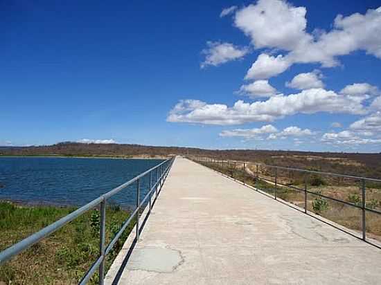 PASSARELA NA BARRAGEM ESTREITO EM FRANCISCO MACEDO-PI-FOTO:THIAGO DOS PASSOS - FRANCISCO MACEDO - PI