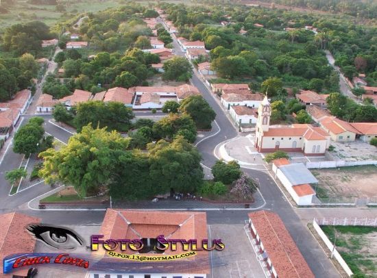 VISTA AEREA DO CENTRO DE PALMEIRAIS, POR ROBERT - PALMEIRAIS - PI