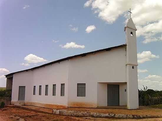 IGREJA DO DIVINO ESPRITO SANTO EM RIBEIRA DO PIAU-PI-FOTO:ANTONIO BORGES LEAL FILHO - RIBEIRA DO PIAU - PI