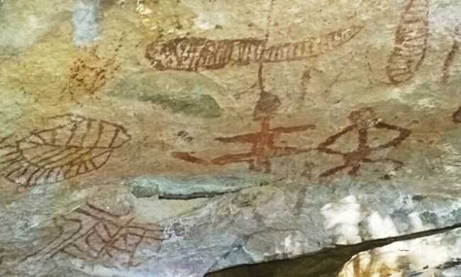 PINTURAS  RUPESTRES EM SANTANA DO PIAU-FAZ PARTE DO ROTEIRO TURSTICO DA CIDADE. FOTO: ADRGIO ROCHA 2017., POR ADRGIO DE SOUSA ROCHA - SANTANA DO PIAU - PI