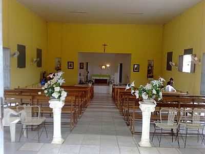 INTERIOR DE IGREJA-FOTO:BADATOP  - SO MIGUEL DO FIDALGO - PI