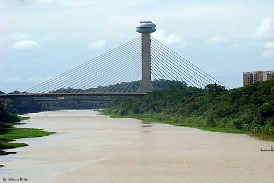 PONTE ESTAIADA SOBRE O RIO POTY EM TERESINA-PI-FOTO:EDILSON MORAIS BRITO - TERESINA - PI