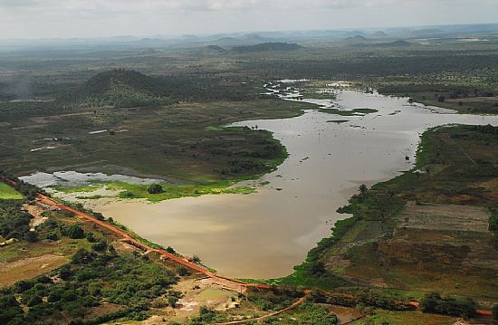 UNIO-PI-VISTA AREA DA BARRAGEM-FOTO:FOTOAR - UNIO - PI