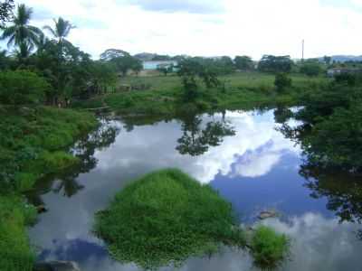 RIO NA ENTRADA DA CIDADE, POR VALDO  - FLORESTA AZUL - BA