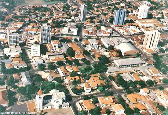 CENTRO DA CIDADE - AEROFOTO, POR ACIR MANDELLO - CORNLIO PROCPIO - PR
