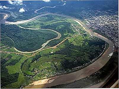 CRUZEIRO DO SUL - FOTO AREA - VO RIO BRANCO A CRUZEIRO DO SUL , POR DECIOY - CRUZEIRO DO SUL - AC