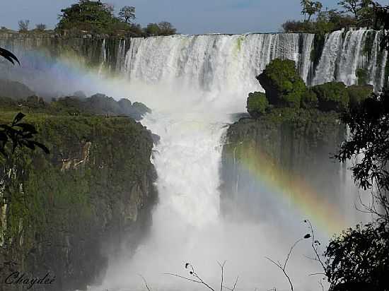 FOZ DO IGUAU-PR-CORES DO ARCO-RIS NO IGUAU-FOTO:CHAYDE - FOZ DO IGUAU - PR