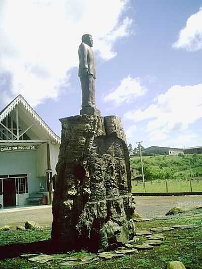 MONUMENTO EM HOMENAGEM AO GENERAL CARNEIRO, QUE DEU O NOME  CIDADE. POR VALDEMAR HELIO FERRE... - GENERAL CARNEIRO - PR