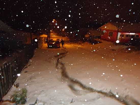 NEVE NA MADRUGADA DE 22/07/2013 EM INCIO MARTINS-PR-FOTO:OSVALDIR PEREIRA - INCIO MARTINS - PR