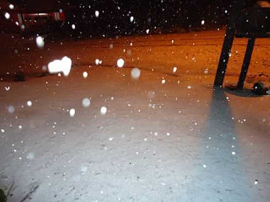 NEVE NA MADRUGADA DE 22/07/2013 EM INCIO MARTINS-PR-FOTO:OSVALDIR PEREIRA - INCIO MARTINS - PR