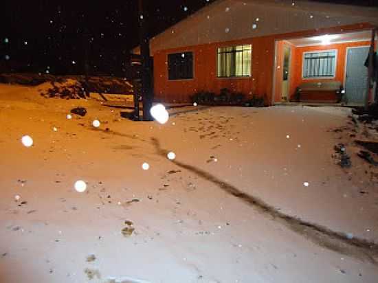 NEVE NA MADRUGADA DE 22/07/2013 EM INCIO MARTINS-PR-FOTO:OSVALDIR PEREIRA - INCIO MARTINS - PR