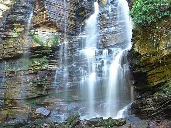 CACHOEIRA RECANTO VERDE NO PARQUE MUNICIPAL DO ESPALHADO EM IBICOARA-FOTO:VINCIUS ANTONIO DE  - IBICOARA - BA