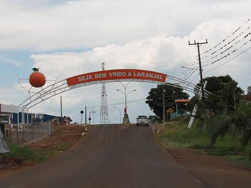 LARANJAL-PR-PRTICO DE ENTRADA DA CIDADE-FOTO:WWW.CRIANCA.MPPR.MP.BR - LARANJAL - PR