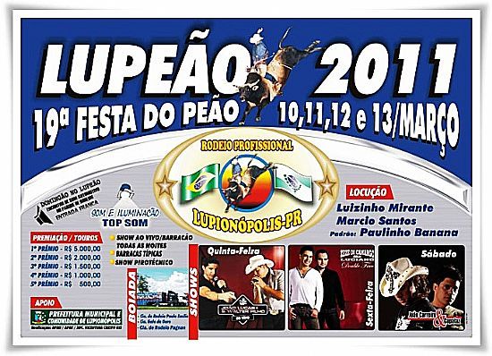 LUPEO 2011 - LUPIONPOLIS - PR