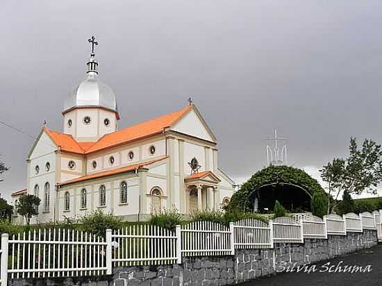 IGREJA UCRANIANA DO SAGRADO CORAO DE JESUS,A MAIS ANTIGA DO PAS,EM MALLET-FOTO:SILVIA SCHUMA - MALLET - PR