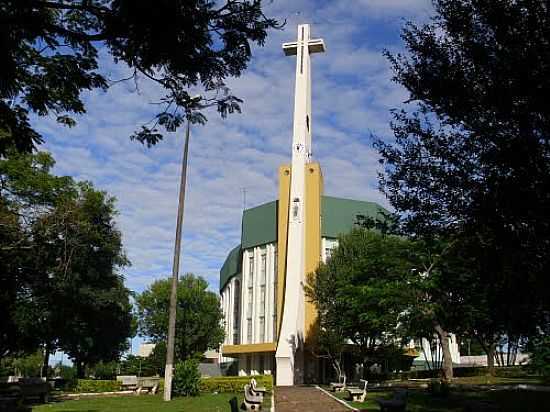 IGREJA DE N.SRA.DE CARAVGGIO EM MATELNDIA-PR-FOTO:JOS CARMINATTI - MATELNDIA - PR