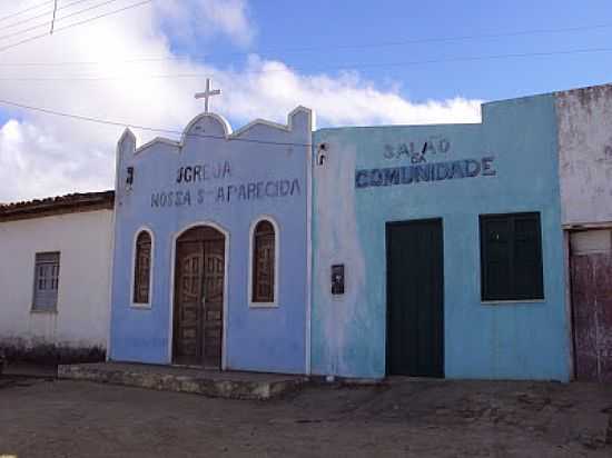 IGREJA DE N.SRA.APARECIDA E SALO COMUNITRIO EM IBITIGUIRA-BA-FOTO:NADOAUTODIDATA. - IBITIGUIRA - BA