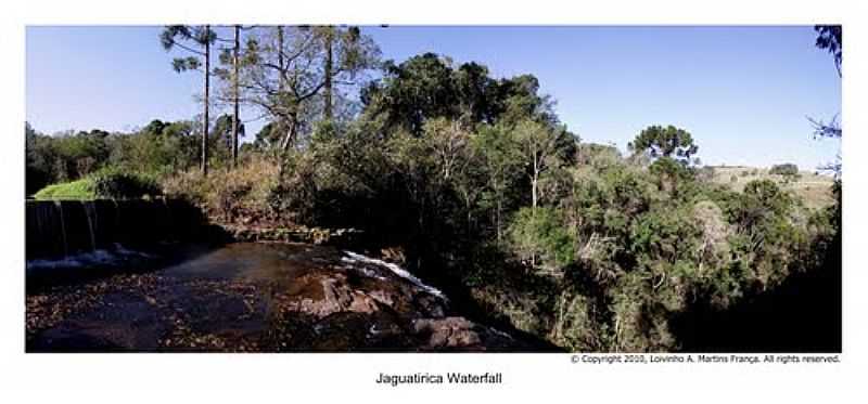 PALMITAL-PR-TOPO DA CACHOEIRA DA JAGUATIRICA-FOTO:LOIVINHO FRANA - PALMITAL - PR