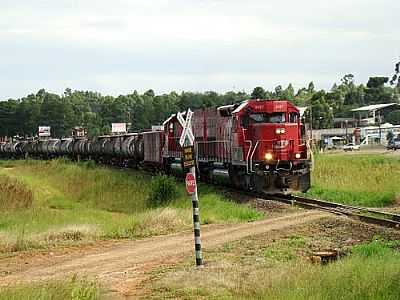 TREM PRXIMO  ESTAO-FOTO:JEFERSON LUIZ DA LUZ  - PIRIQUITOS - PR