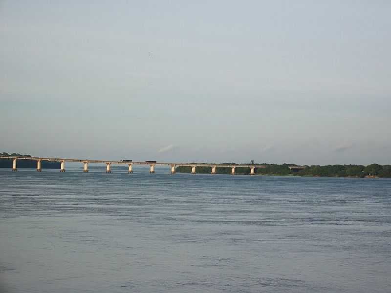 PORTO CAMARGO-PR-PONTE SOBRE O RIO PARAN-FOTO:ANTONIO CARLOS CAVALHEIRO  - PORTO CAMARGO - PR