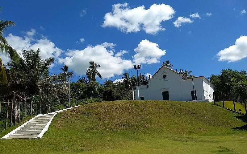 A IGREJA DE NOSSA SENHORA DAS NEVES EM ILHA DE MAR - BA - ILHA DE MAR - BA