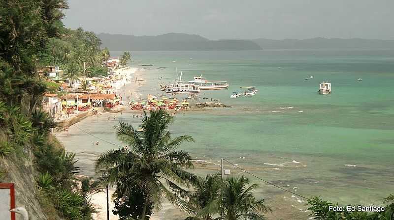 ILHA DA MAR-BA-VISTA DA PRAIA DE ITAMOABO-FOTO:ED_SANTIAGO - ILHA DE MAR - BA