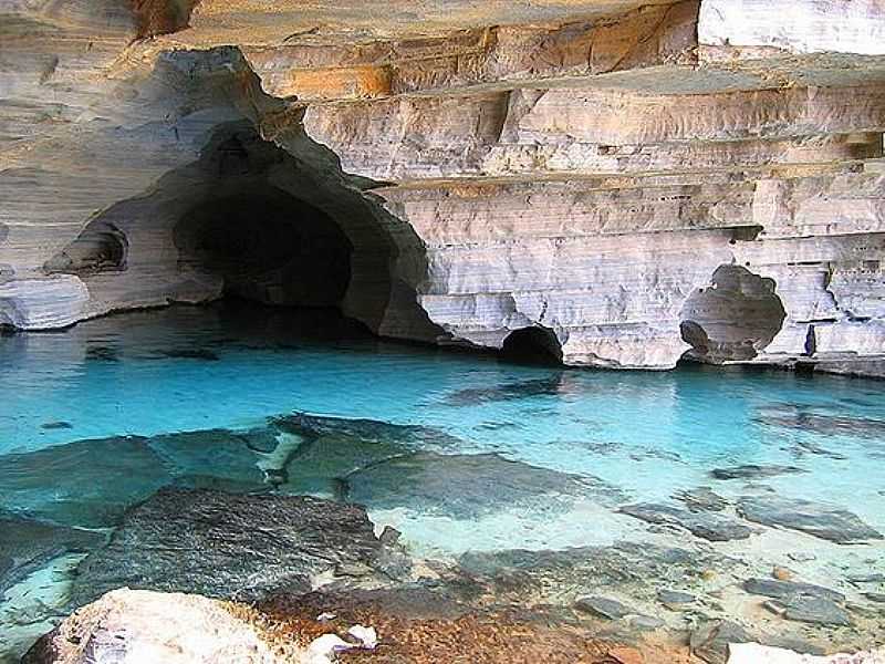 IRAQUARA-BA-GRUTA DA PRATINHA-FOTO:BR.PINTEREST.COM  - IRAQUARA - BA