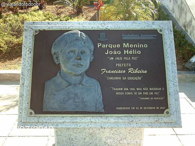 ARARUAMA-RJ-MEMORIAL EM HOMENAGEM NO PARQUE MENINO JOO HLIO-FOTO:SERGIO FALCETTI - ARARUAMA - RJ