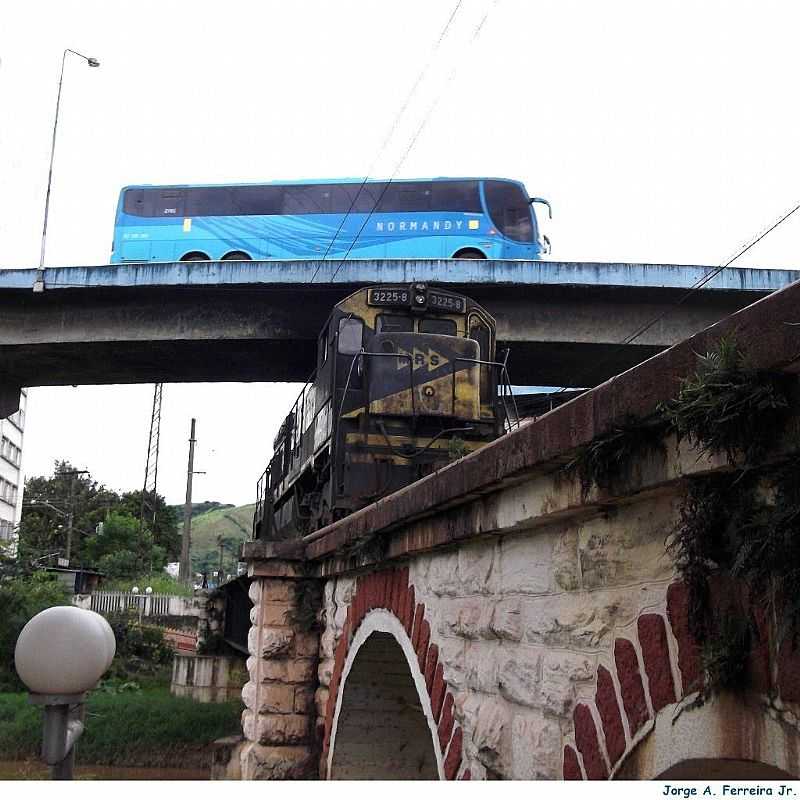 BARRA DO PIRA-RJ-VIADUTO E PONTE FERROVIRIA-FOTO:JORGE A. FERREIRA JR. - BARRA DO PIRA - RJ