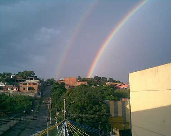 AVENIDA CENTRAL E ARCO-RIS EM BELFORD ROXO-FOTO:SANOJO2008 - BELFORD ROXO - RJ