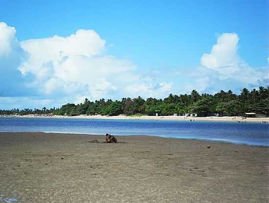 PRAIA NA BARRA DO GIL EM ITAPARICA-BA-FOTO:HEBERTEGUEDES - ITAPARICA - BA