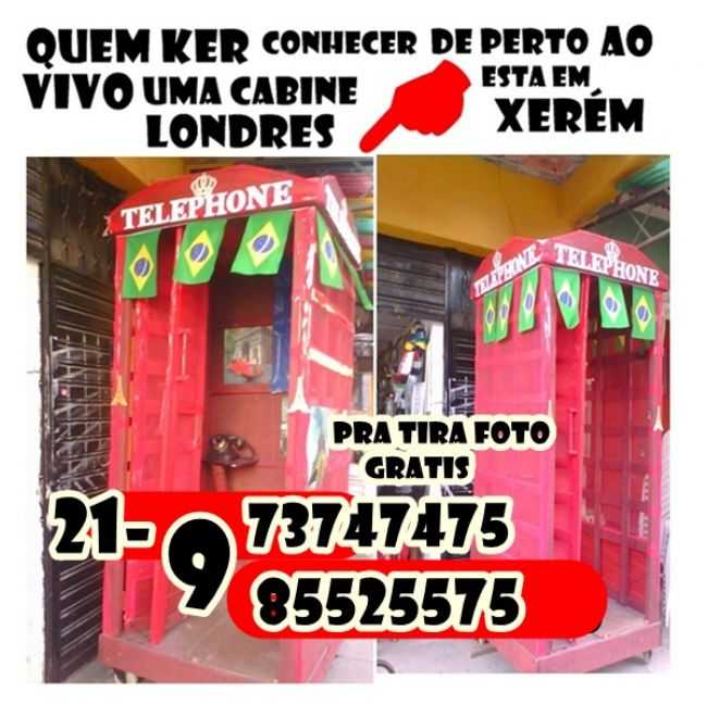 ESSA  A 1 CABINE TELEPHONICA FABRICA EM XERM, POR JORGE PAIS DA SILVA. O V DE XERM - XERM - RJ