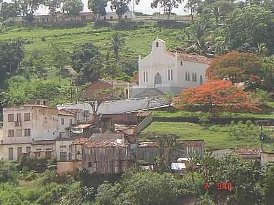 IGREJA N.S. CONCEIO VISTA DO RIO JEQUITINHONHA ITAPEBI, POR ARNALDO ALVES. - ITAPEBI - BA