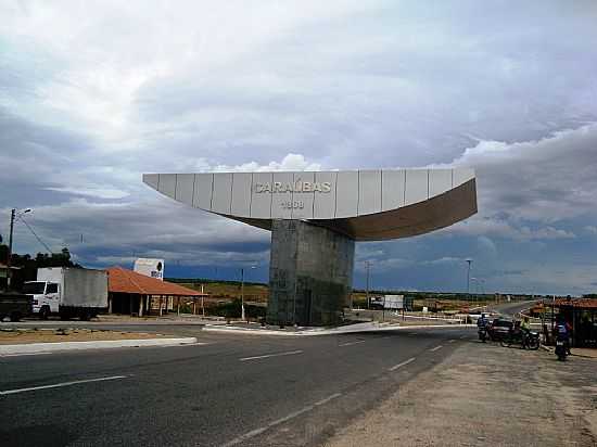 PRTO NA ENTRADA DA CIDADE DE CARABAS, FUNDADA EM 1868-RN-FOTO:WALTER LEITE - CARABAS - RN