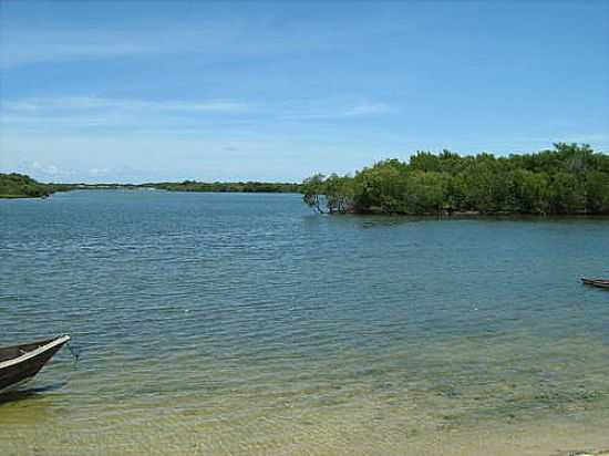 RIO ARATUA NO VILA MARIA EM GUAMAR-FOTO:MOACIR REINALDO - GUAMAR - RN