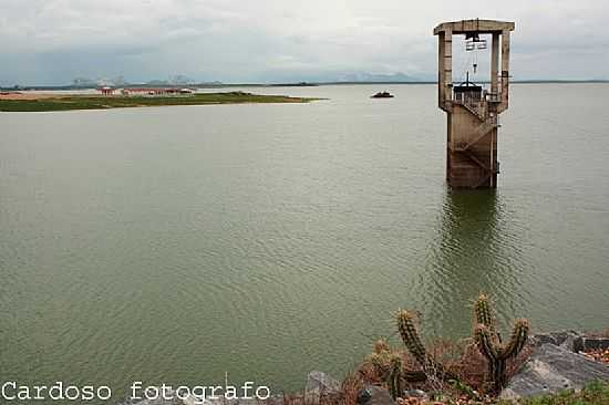 MIRANTE E VISTA GERAL DA BARRAGEM ARMANDO RIBEIRO EM ITAJ-RN-FOTO:PEDRO CARDOSO - ITAJ - RN